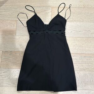 Zara Little Black Dress with Cutout XS